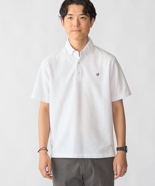 SHIPS(シップス)の「【WEB限定】SHIPS:〈汗染みが目立ちにくい〉カノコ ワンポイント ポロシャツ(ポロシャツ・メンズ・ネイビー/ブラック/ホワイト/グレー・SMALL/X-LARGE/LARGE/MEDIUM)」の6枚目の写真
