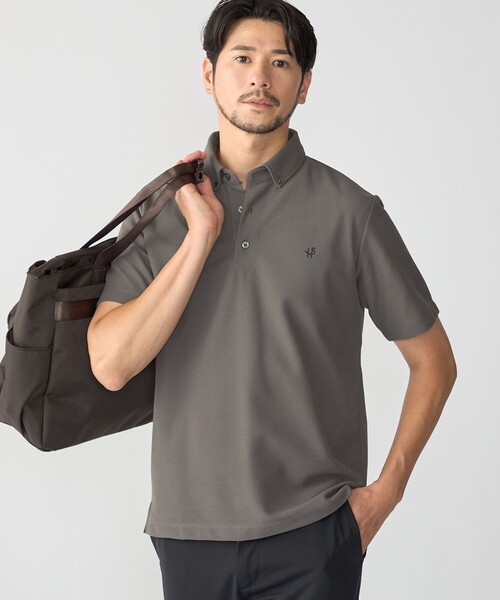 SHIPS(シップス)の「【WEB限定】SHIPS:〈汗染みが目立ちにくい〉カノコ ワンポイント ポロシャツ(ポロシャツ・メンズ・ネイビー/ブラック/ホワイト/グレー・SMALL/X-LARGE/LARGE/MEDIUM)」の8枚目の写真