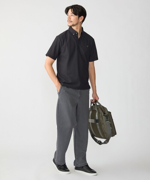 SHIPS(シップス)の「【WEB限定】SHIPS:〈汗染みが目立ちにくい〉カノコ ワンポイント ポロシャツ(ポロシャツ・メンズ・ネイビー/ブラック/ホワイト/グレー・SMALL/X-LARGE/LARGE/MEDIUM)」の11枚目の写真