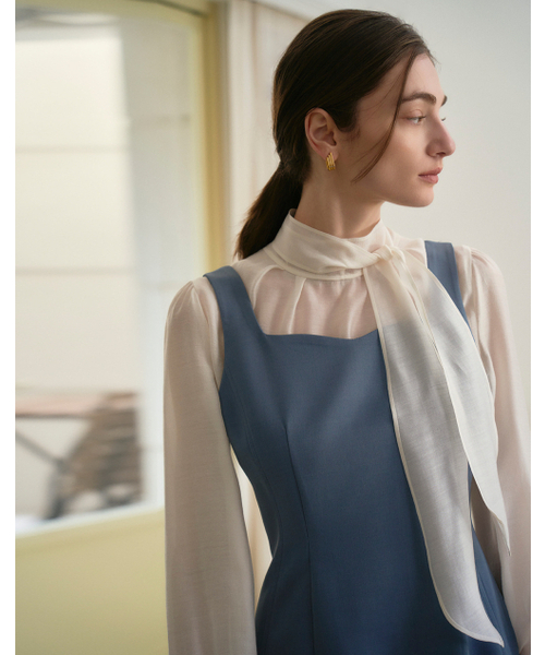 GIEMAR（ジエマル）の「スリーブレスドレスブルー（ワンピース・レディース・その他・SMALL/MEDIUM）」の2枚目の写真