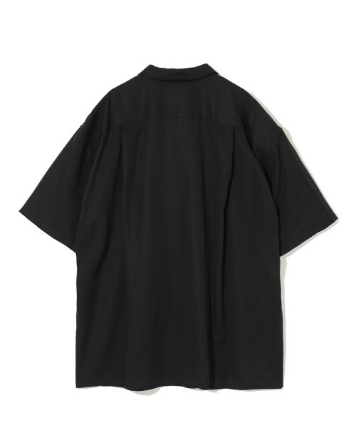 MODE COMMUTER（モードコミューター）の「[MC by HIDETAKA FUKUZONO  COLLECTION] TENCEL OPEN COLLAR SHIRTS（シャツ/ブラウス・メンズ・ベージュ/ブラック・MEDIUM/LARGE/SMALL）」の6枚目の写真