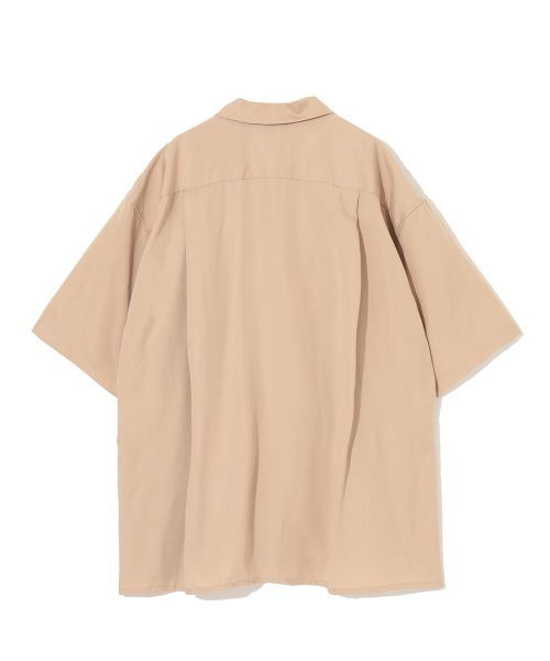 MODE COMMUTER（モードコミューター）の「[MC by HIDETAKA FUKUZONO  COLLECTION] TENCEL OPEN COLLAR SHIRTS（シャツ/ブラウス・メンズ・ベージュ/ブラック・MEDIUM/LARGE/SMALL）」の8枚目の写真