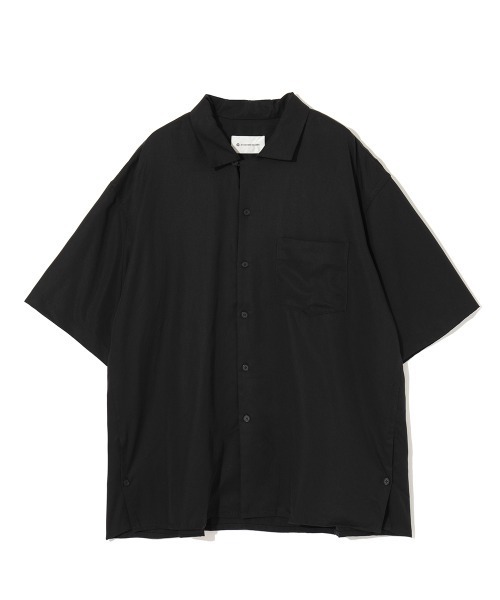 MODE COMMUTER（モードコミューター）の「[MC by HIDETAKA FUKUZONO  COLLECTION] TENCEL OPEN COLLAR SHIRTS（シャツ/ブラウス・メンズ・ベージュ/ブラック・MEDIUM/LARGE/SMALL）」の5枚目の写真