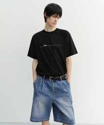 MINIMAL LETTERING T-SHIRT_UNISEX_UDTS6B147_BLACK