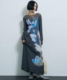 Original flower pattern dress / オリジナルフラワーパターンドレス