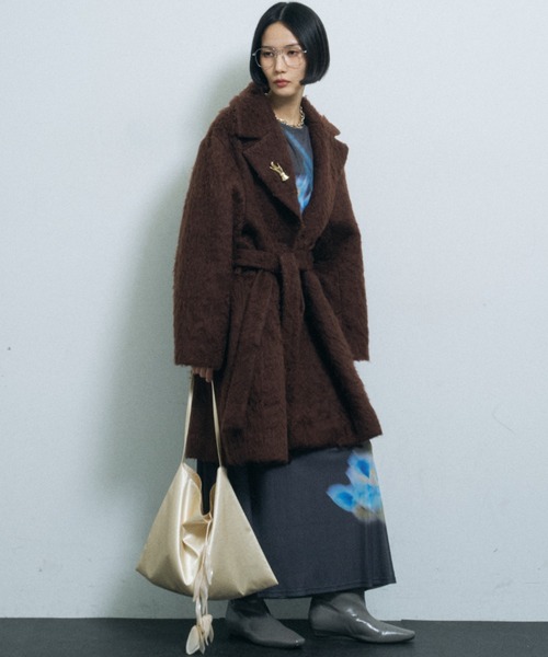 yae(ヤエ)の「Original flower pattern dress / オリジナルフラワーパターンドレス(ワンピース・レディース・グレー/ブラック・36/38)」の17枚目の写真