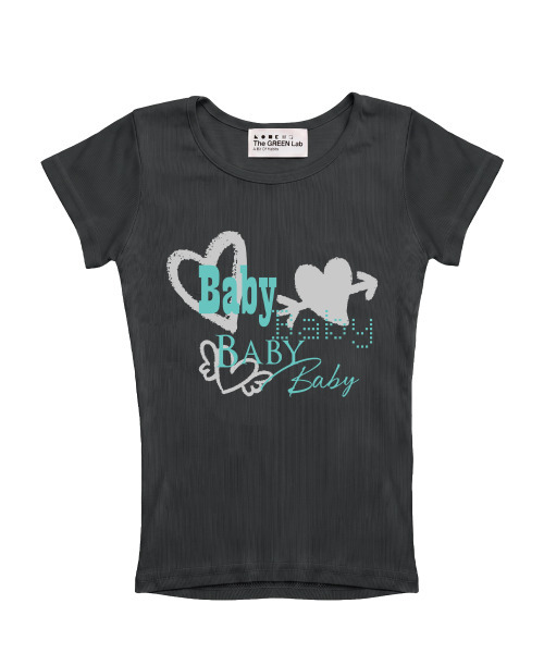 THE GREEN LAB（ザグリーンラボ）の「BABY ボートネックスリム半袖Tシャツ [チャコールグレー]（Tシャツ/カットソー・レディース・その他・FREE）」の13枚目の写真