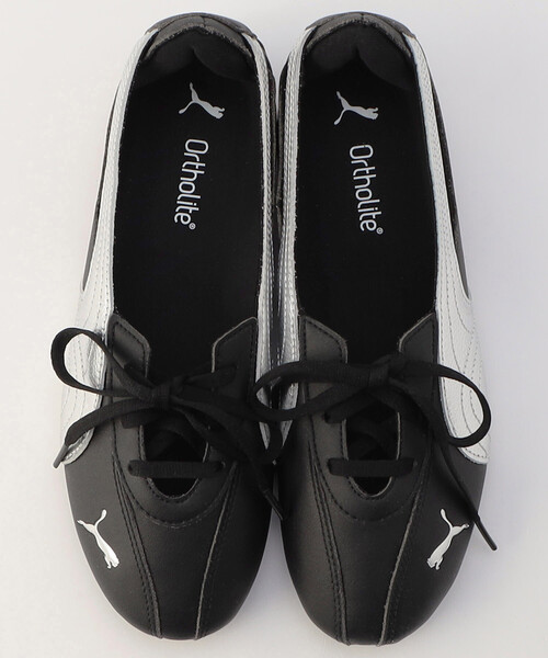 PUMA（プーマ）の「PUMA/プーマ SPEEDCAT BALLET NOVA METALLIC WOMENS[23.5cm～24.5cm展開]/スピードキャット バレエ ノヴァメタリック スニーカ（スニーカー・レディース・ブラック/ホワイト・24.0cm/23.5cm）」の3枚目の写真