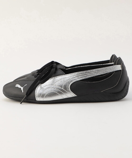 PUMA（プーマ）の「PUMA/プーマ SPEEDCAT BALLET NOVA METALLIC WOMENS[23.5cm～24.5cm展開]/スピードキャット バレエ ノヴァメタリック スニーカ（スニーカー・レディース・ブラック/ホワイト・24.0cm/23.5cm）」の4枚目の写真