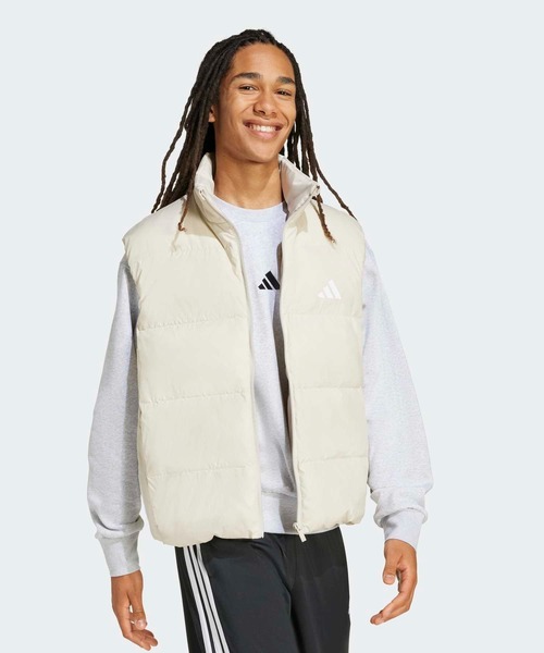 adidas(アディダス)の「エッセンシャルズ クライマウォーム スリーストライプス パファー ダウン ベスト / アディダス adidas(ダウンベスト・メンズ・ホワイト・3XL/XX-LARGE/X-LARGE/LARGE/MEDIUM/SMALL)」の5枚目の写真