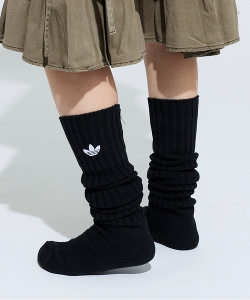 adidas(アディダス)の「スラウチー クルーソックス1足組 / アディダスオリジナルス adidas Originals(ソックス/靴下・メンズ・ブラック・MEDIUM/SMALL/kids-XXL/LARGE/X-LARGE)」の3枚目の写真