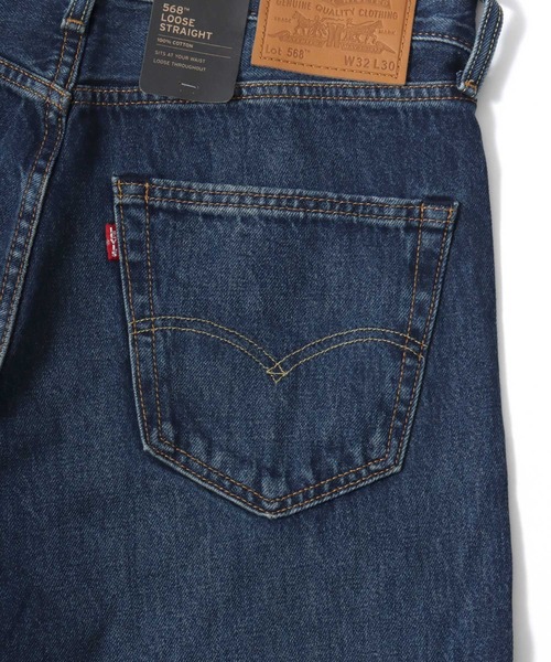 Levi's(リーバイス)の「Levi's/リーバイス 568 LOOSE STRAIGHT/ワイドデニムパンツ/ルーズストレートフィット(デニムパンツ・メンズ・ワンウォッシュ/ブルー系その他/ブラック・30inch/32inch/28inch/36inch/34inch)」の22枚目の写真