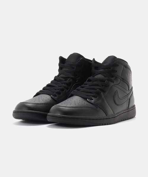 JORDAN BRAND(ジョーダンブランド)の「JORDAN BRAND AIR JORDAN 1 MID 554724-093(スニーカー・メンズ・ブラック・27.5cm/28cm/28.5cm/29cm/30cm/25.5cm/26cm/26.5cm/27cm)」の7枚目の写真