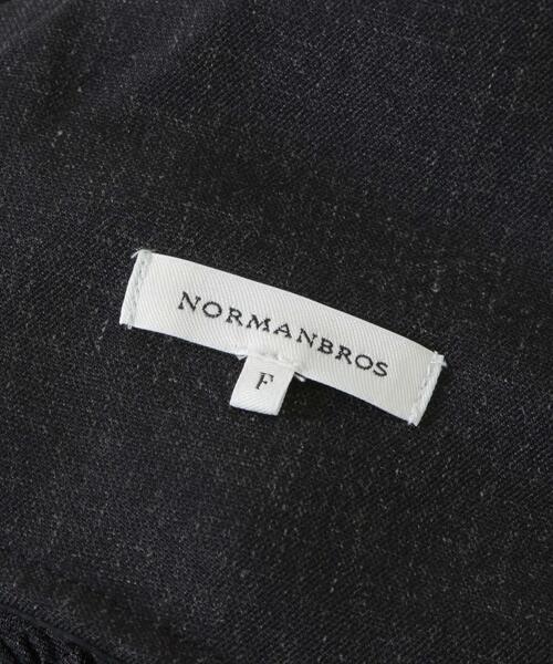 NORMANBROS(ノーマンブロス)の「NORMANBROS/リネン混ネップワイドタックオーバーパンツ(その他パンツ・メンズ・ブラック/ブラウン・FREE)」の9枚目の写真