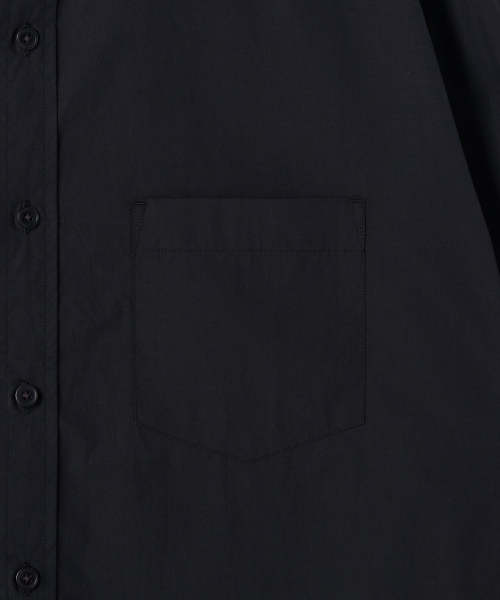 MUSINSA STANDARD（ムシンサスタンダード）の「[プラス] リラックスタイプライターシャツ [ブラック]（シャツ/ブラウス・メンズ・その他・SMALL/MEDIUM/LARGE/X-LARGE/2XL）」の6枚目の写真