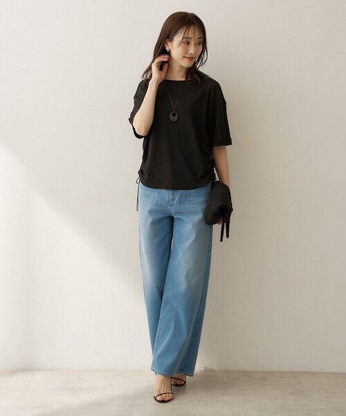 UNTITLED(アンタイトル)の「ドロストプルオーバージャージ(Tシャツ/カットソー・レディース・ホワイト/ブラック/グリーン・04/44/48/50/00/02)」の10枚目の写真
