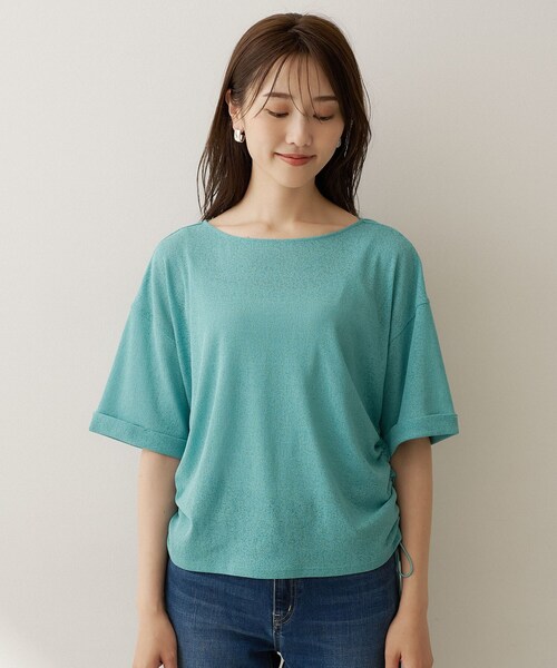 UNTITLED(アンタイトル)の「ドロストプルオーバージャージ(Tシャツ/カットソー・レディース・ホワイト/ブラック/グリーン・04/44/48/50/00/02)」の17枚目の写真