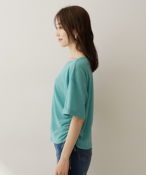UNTITLED(アンタイトル)の「ドロストプルオーバージャージ(Tシャツ/カットソー・レディース・ホワイト/ブラック/グリーン・04/44/48/50/00/02)」の18枚目の写真