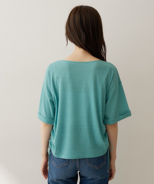UNTITLED(アンタイトル)の「ドロストプルオーバージャージ(Tシャツ/カットソー・レディース・ホワイト/ブラック/グリーン・04/44/48/50/00/02)」の19枚目の写真