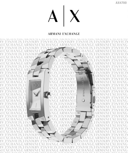 ARMANI EXCHANGE(アルマーニエクスチェンジ)の「アルマーニ・エクスチェンジ 腕時計 レディース アナログ ステンレス AX4700(アナログ腕時計・レディース・シルバー・FREE)」の9枚目の写真