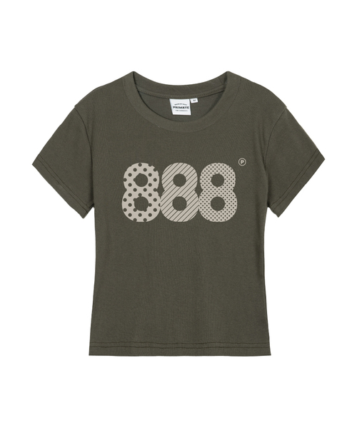 PRIMATE(プライメイト)の「ASPECT NUMBER.888 レディース スリムフィット 半袖Tシャツ 5カラー(Tシャツ/カットソー・レディース・チャコール/ブラック/クリーム/ホワイト/カーキ/チャコールグレー・MEDIUM/LARGE/SMALL)」の6枚目の写真