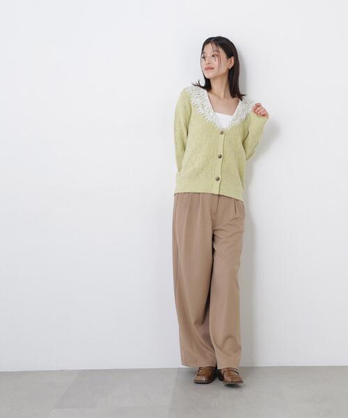 N.(N. Natural Beauty Basic)(エヌエヌナチュラルビューティーベーシック)の「ストライプワイドパンツ(その他パンツ・レディース・グレー/キャメル・SMALL/MEDIUM)」の19枚目の写真