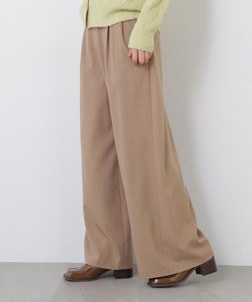 N.(N. Natural Beauty Basic)(エヌエヌナチュラルビューティーベーシック)の「ストライプワイドパンツ(その他パンツ・レディース・グレー/キャメル・SMALL/MEDIUM)」の20枚目の写真