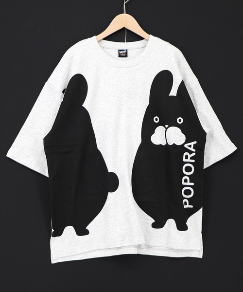 ScoLar（スカラー）の「363107：エンドレスポポラ柄Tシャツ（Tシャツ/カットソー・レディース・ブラウン/ブラック/オートミール・M）」の9枚目の写真