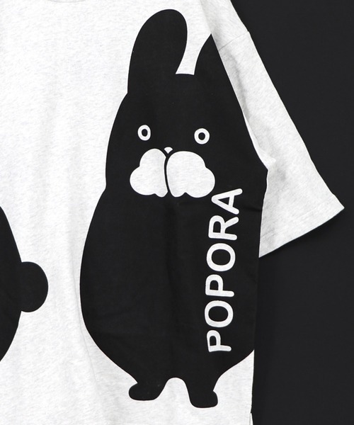 ScoLar（スカラー）の「363107：エンドレスポポラ柄Tシャツ（Tシャツ/カットソー・レディース・ブラウン/ブラック/オートミール・M）」の11枚目の写真