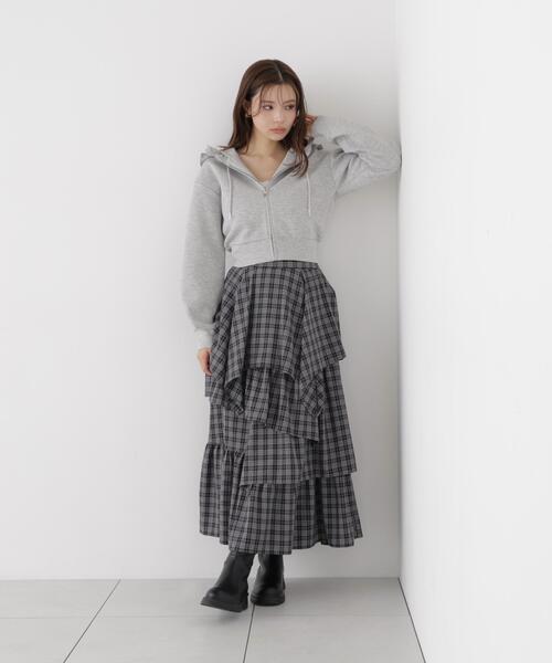 PROPORTION BODY DRESSING(プロポーションボディドレッシング)の「<a>フリルパーカー / 1216260902(パーカー・レディース・グレー系その他/ホワイト系その他・FREE)」の9枚目の写真
