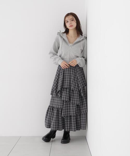 PROPORTION BODY DRESSING(プロポーションボディドレッシング)の「<a>フリルパーカー / 1216260902(パーカー・レディース・グレー系その他/ホワイト系その他・FREE)」の10枚目の写真