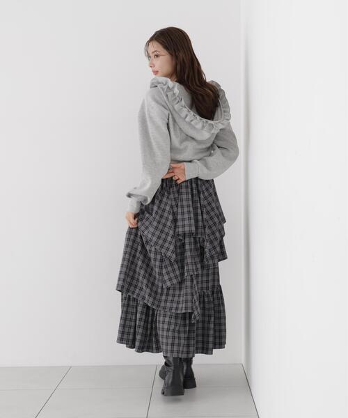 PROPORTION BODY DRESSING(プロポーションボディドレッシング)の「<a>フリルパーカー / 1216260902(パーカー・レディース・グレー系その他/ホワイト系その他・FREE)」の11枚目の写真