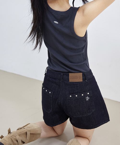 millioncor（ミリオンコール）の「ノンフェイドスタッズデニムショーツ（ダークブルー）（その他パンツ・レディース・その他・SMALL/MEDIUM/LARGE）」の8枚目の写真