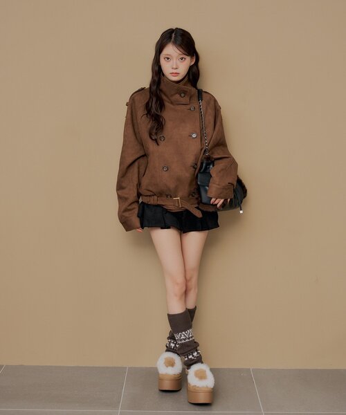 Chico(チコ)の「コーデュロイプリーツミニスカート(スカート・レディース・ブラック/ブラウン/ベージュ・MEDIUM/SMALL)」の17枚目の写真
