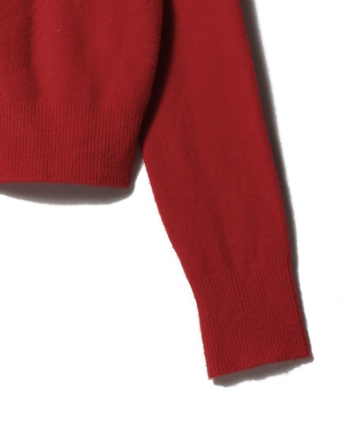 UNUS（ユナス）の「UNUS / Covered Button Knit Cardigan（カーディガン/ボレロ・レディース・ベージュ/レッド・FREE）」の9枚目の写真