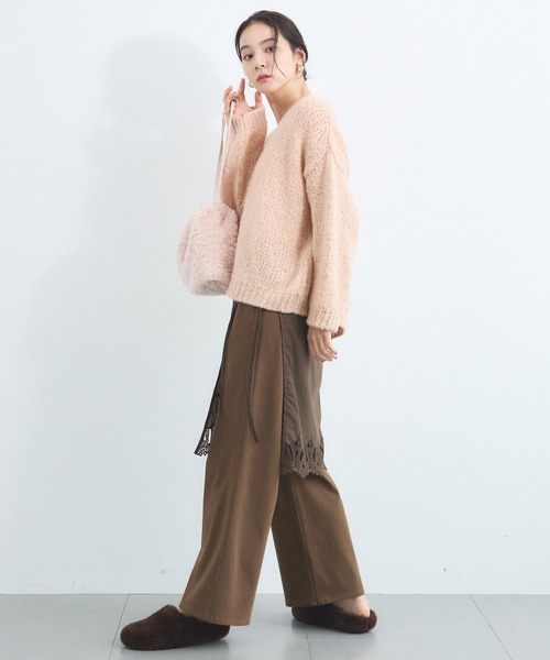 TRICOTS JEAN MARC(トリコットジーンマルク)の「BARNYARDSTORM / TRICOTS JEAN MARC / Vネックニット(ニット/セーター・レディース・ベージュ/オフホワイト/ピンク・FREE)」の19枚目の写真