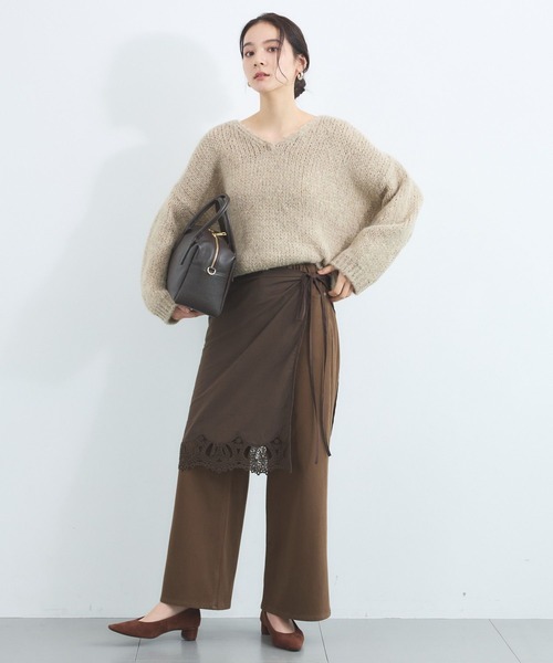 TRICOTS JEAN MARC(トリコットジーンマルク)の「BARNYARDSTORM / TRICOTS JEAN MARC / Vネックニット(ニット/セーター・レディース・ベージュ/オフホワイト/ピンク・FREE)」の13枚目の写真