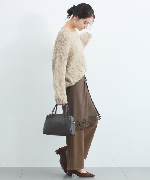 TRICOTS JEAN MARC(トリコットジーンマルク)の「BARNYARDSTORM / TRICOTS JEAN MARC / Vネックニット(ニット/セーター・レディース・ベージュ/オフホワイト/ピンク・FREE)」の14枚目の写真