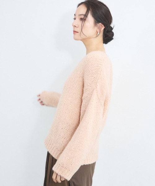 TRICOTS JEAN MARC(トリコットジーンマルク)の「BARNYARDSTORM / TRICOTS JEAN MARC / Vネックニット(ニット/セーター・レディース・ベージュ/オフホワイト/ピンク・FREE)」の16枚目の写真