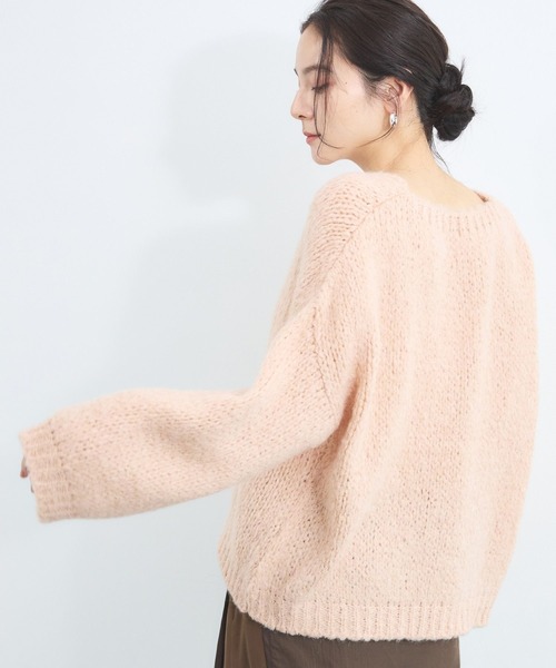 TRICOTS JEAN MARC(トリコットジーンマルク)の「BARNYARDSTORM / TRICOTS JEAN MARC / Vネックニット(ニット/セーター・レディース・ベージュ/オフホワイト/ピンク・FREE)」の17枚目の写真
