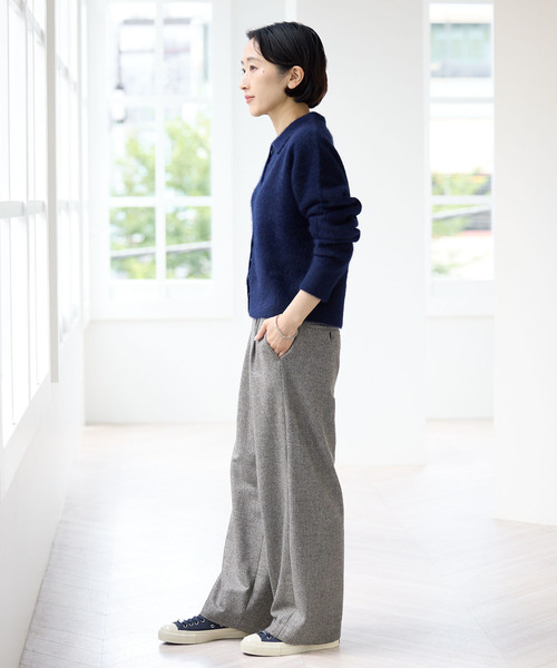 IENA(イエナ)の「ツイードタックフォルムパンツ(スラックス・レディース・チャコールグレー/ブラウン・38/40/36/34)」の18枚目の写真