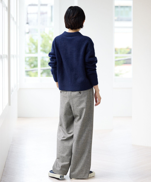 IENA(イエナ)の「ツイードタックフォルムパンツ(スラックス・レディース・チャコールグレー/ブラウン・38/40/36/34)」の19枚目の写真