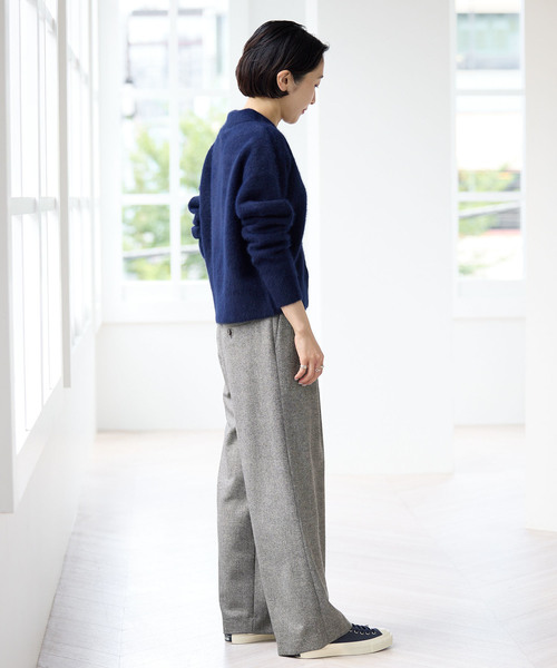 IENA(イエナ)の「ツイードタックフォルムパンツ(スラックス・レディース・チャコールグレー/ブラウン・38/40/36/34)」の20枚目の写真