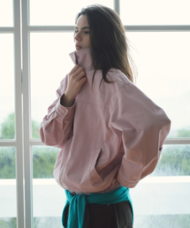 COTTON BLOUSON JUMPER PINK