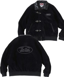 BEN DAVIS/ベンデイビス FAUX SUEDE RESCUE JACKET/オーバーサイズ フェイクスウェード ワッペン刺繍 レスキュージャケット/ファイヤーマンジャケット/中綿ジャケット/レディース メンズ