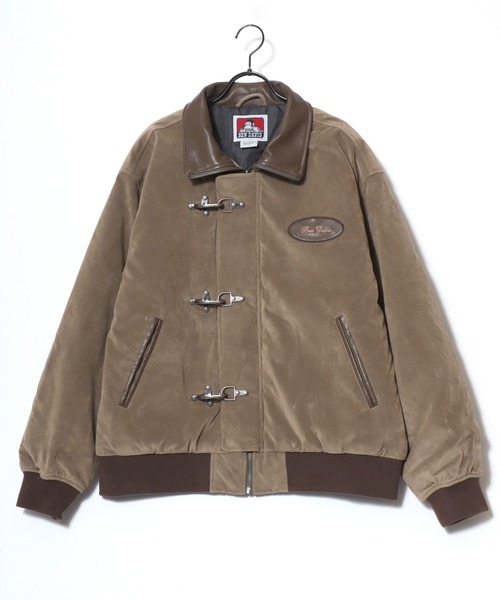 BEN DAVIS(ベンデイビス)の「BEN DAVIS/ベンデイビス FAUX SUEDE RESCUE JACKET/オーバーサイズ フェイクスウェード ワッペン刺繍 レスキュージャケット/ファイヤーマンジャケット/中綿ジャケット/レディース メンズ(ブルゾン・メンズ・ブラック/ブラウン・XL/L/M)」の9枚目の写真