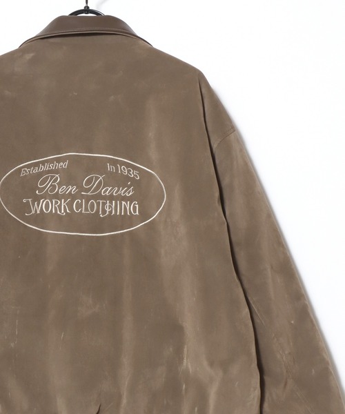 BEN DAVIS(ベンデイビス)の「BEN DAVIS/ベンデイビス FAUX SUEDE RESCUE JACKET/オーバーサイズ フェイクスウェード ワッペン刺繍 レスキュージャケット/ファイヤーマンジャケット/中綿ジャケット/レディース メンズ(ブルゾン・メンズ・ブラック/ブラウン・XL/L/M)」の6枚目の写真