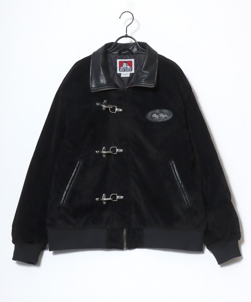 BEN DAVIS(ベンデイビス)の「BEN DAVIS/ベンデイビス FAUX SUEDE RESCUE JACKET/オーバーサイズ フェイクスウェード ワッペン刺繍 レスキュージャケット/ファイヤーマンジャケット/中綿ジャケット/レディース メンズ(ブルゾン・メンズ・ブラック/ブラウン・XL/L/M)」の7枚目の写真