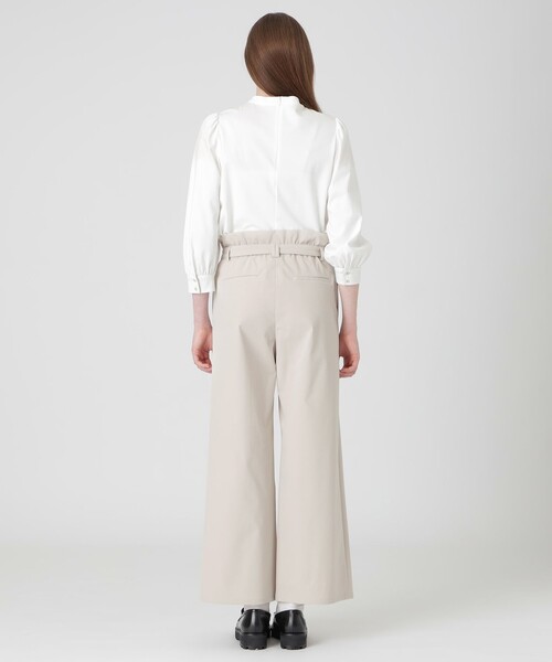 BLUE LABEL CRESTBRIDGE（ブルーレーベルクレストブリッジ）の「フリルディテールハイウエストパンツ（その他パンツ・レディース・ダークネイビー/ライトベージュ・36/38/40）」の10枚目の写真