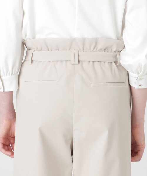 BLUE LABEL CRESTBRIDGE（ブルーレーベルクレストブリッジ）の「フリルディテールハイウエストパンツ（その他パンツ・レディース・ダークネイビー/ライトベージュ・36/38/40）」の3枚目の写真